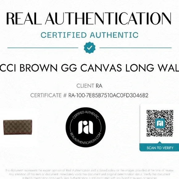 Gucci Beige and Red Monogram Wallet - Picture 14 of 14